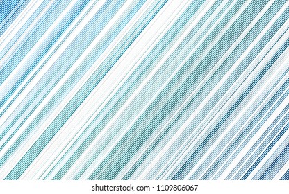 Light BLUE vector background with straight lines. Lines on blurred abstract background with gradient. The pattern can be used as ads, poster, banner for commercial.
