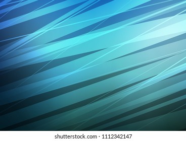Light BLUE vector background with straight lines. Shining colored illustration with narrow lines. Best design for your ad, poster, banner.