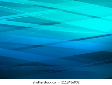 Light BLUE vector background with straight lines. Lines on blurred abstract background with gradient. The template can be used as a background.