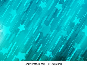 Light BLUE vector background with straight lines. Glitter abstract illustration with colored sticks. Smart design for your business advert.
