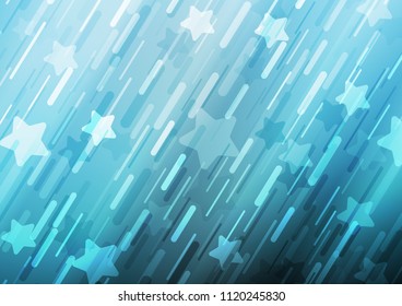 Light BLUE vector background with straight lines. Glitter abstract illustration with colored sticks. The pattern can be used for busines ad, booklets, leaflets