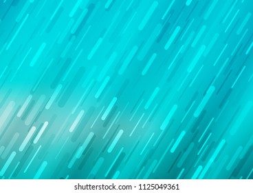 Light BLUE vector background with straight lines. Glitter abstract illustration with colored sticks. The pattern can be used as ads, poster, banner for commercial.