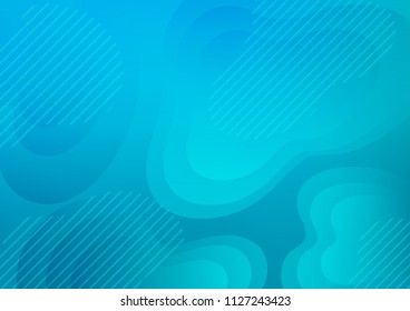 Light BLUE vector background with straight lines. Modern geometrical abstract illustration with staves. The template can be used as a background.