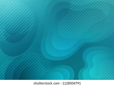Light BLUE vector background with straight lines. Decorative shining illustration with lines on abstract template. The pattern can be used for websites.