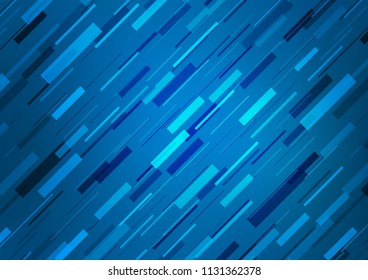 Light BLUE vector background with straight lines. Glitter abstract illustration with colored sticks. Smart design for your business advert.