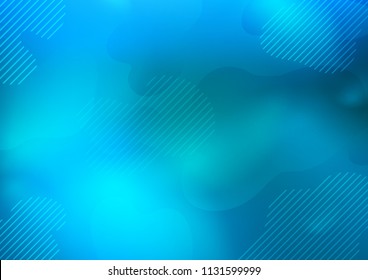 Light BLUE vector background with straight lines. Lines on blurred abstract background with gradient. Best design for your ad, poster, banner.