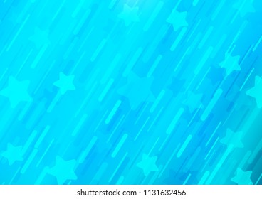 Light BLUE vector background with straight lines. Lines on blurred abstract background with gradient. The pattern can be used for busines ad, booklets, leaflets