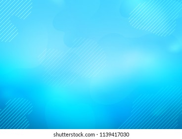 Light BLUE vector background with straight lines. Decorative shining illustration with lines on abstract template. The pattern can be used as ads, poster, banner for commercial.