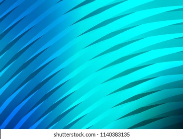 Light BLUE vector background with straight lines. Decorative shining illustration with lines on abstract template. Best design for your ad, poster, banner.