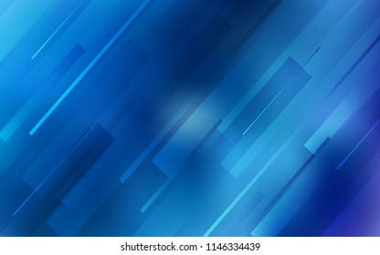 Light BLUE vector background with straight lines. Shining colored illustration with sharp stripes. Best design for your ad, poster, banner.