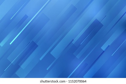 Light BLUE vector background with straight lines. Lines on blurred abstract background with gradient. Smart design for your business advert.