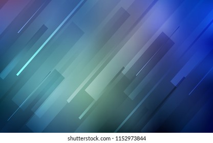 Light BLUE vector background with straight lines. Lines on blurred abstract background with gradient. Pattern for ads, posters, banners.