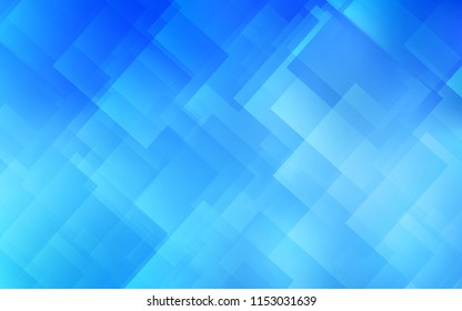 Light BLUE vector background with straight lines. Decorative shining illustration with lines on abstract template. Pattern for your busines websites.