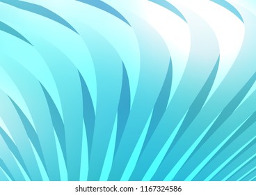 Light BLUE vector background with straight lines. Decorative shining illustration with lines on abstract template. The template can be used as a background.