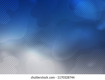 Light BLUE vector background with straight lines. Lines on blurred abstract background with gradient. The pattern can be used for busines ad, booklets, leaflets