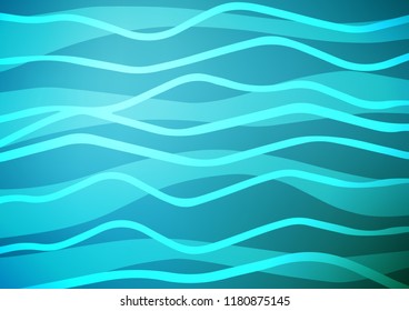 Light BLUE vector background with straight lines. Modern geometrical abstract illustration with staves. Best design for your ad, poster, banner.