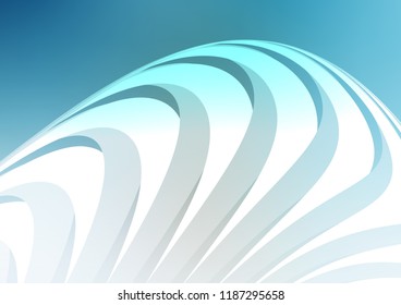 Light BLUE vector background with straight lines. Decorative shining illustration with lines on abstract template. Best design for your ad, poster, banner.