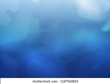 Light BLUE vector background with straight lines. Lines on blurred abstract background with gradient. The pattern can be used as ads, poster, banner for commercial.