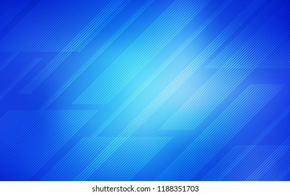 Light BLUE vector background with straight lines. Blurred decorative design in simple style with lines. The pattern for ad, booklets, leaflets.