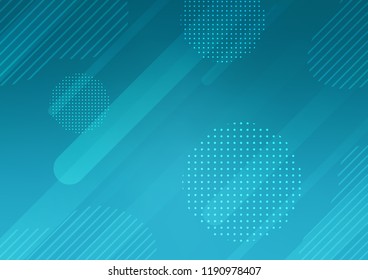 Light BLUE vector background with straight lines and dots. Glitter abstract illustration with colored sticks, dots. Best design for your ad, poster, banner.