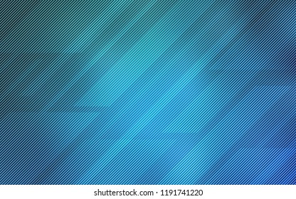 Light BLUE vector background with straight lines. Modern geometrical abstract illustration with Lines. Best design for your ad, poster, banner.
