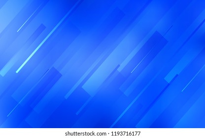Light BLUE vector background with straight lines. Shining colored illustration with sharp stripes. The pattern for ad, booklets, leaflets.