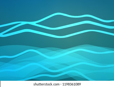 Light BLUE vector background with straight lines. Glitter abstract illustration with colored sticks. Smart design for your business advert.