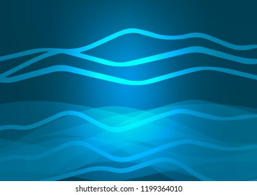 Light BLUE vector background with straight lines. Modern geometrical abstract illustration with staves. Smart design for your business advert.