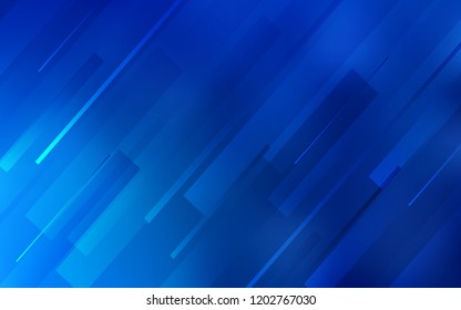 Light BLUE vector background with straight lines. Decorative shining illustration with lines on abstract template. Best design for your ad, poster, banner.