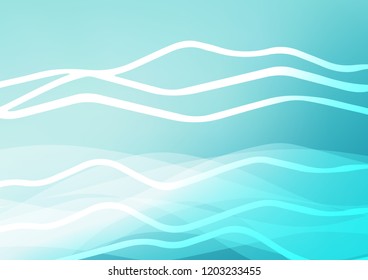 Light BLUE vector background with straight lines. Lines on blurred abstract background with gradient. Smart design for your business advert.