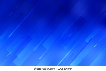 Light BLUE vector background with straight lines. Modern geometrical abstract illustration with Lines. The pattern for ad, booklets, leaflets.