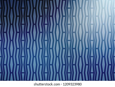 Light BLUE vector background with straight lines. Modern geometrical abstract illustration with staves. The pattern can be used for websites.
