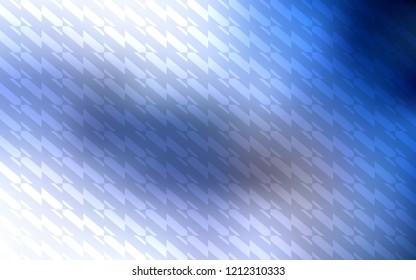 Light BLUE vector background with straight lines. Colorful shining illustration with lines on abstract template. Best design for your ad, poster, banner.