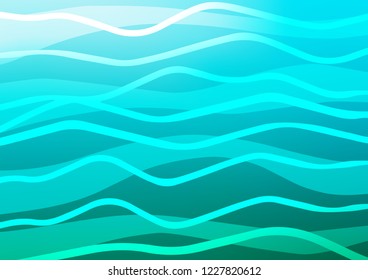 Light BLUE vector background with straight lines. Decorative shining illustration with lines on abstract template. The pattern can be used for websites.
