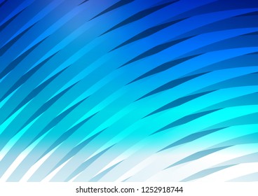 Light BLUE vector background with straight lines. Glitter abstract illustration with colored sticks. Best design for your ad, poster, banner.