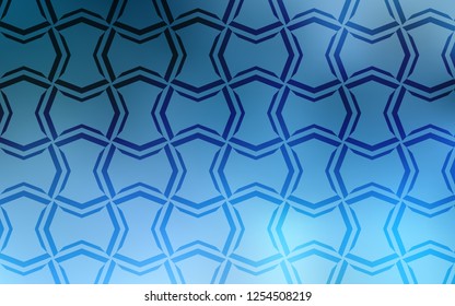 Light BLUE vector background with straight lines. Shining colored illustration with sharp stripes. Pattern for ads, posters, banners.
