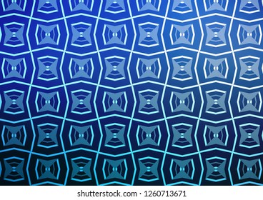 Light BLUE vector background with straight lines. Shining illustration with lines on abstract template. Best design for your ad, poster, banner.