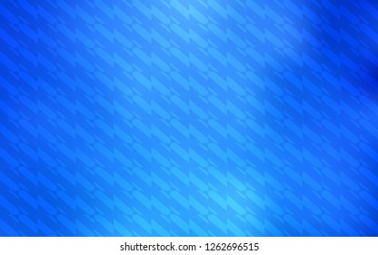 Light BLUE vector background with straight lines. Shining colored illustration with sharp stripes. Pattern for your busines websites.