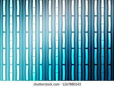 Light BLUE vector background with straight lines. Lines on blurred abstract background with gradient. The template can be used as a background.