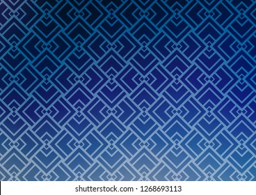 Light BLUE vector background with straight lines. Glitter abstract illustration with colored sticks. Best design for your ad, poster, banner.