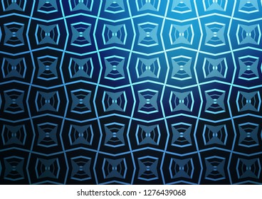 Light BLUE vector background with straight lines. Shining illustration with lines on abstract template. Pattern for ads, posters, banners.