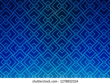 Light BLUE vector background with straight lines. Blurred decorative design in simple style with lines. Pattern for ads, posters, banners.