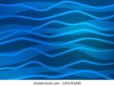 Light BLUE vector background with straight lines. Lines on blurred abstract background with gradient. The template can be used as a background.