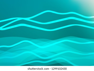 Light BLUE vector background with straight lines. Shining colored illustration with narrow lines. Smart design for your business advert.