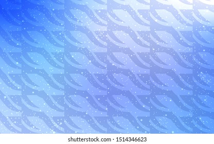 Light BLUE vector background with straight lines. Glitter abstract illustration with colorful sticks. Pattern for your busines websites.