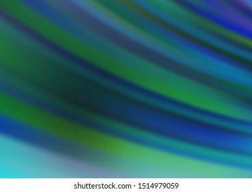 Light BLUE vector background with straight lines. Decorative shining illustration with lines on abstract template. Pattern for ads, posters, banners.