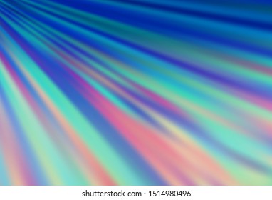 Light BLUE vector background with straight lines. Modern geometrical abstract illustration with staves. Best design for your ad, poster, banner.