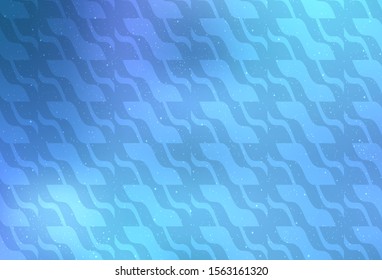 Light BLUE vector background with straight lines. Colorful shining illustration with lines on abstract template. Pattern for your busines websites.