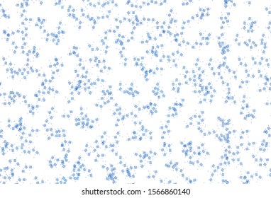 Light BLUE vector background with straight lines, dots. Glitter abstract illustration with colorful sticks. Pattern for ads, posters, banners.