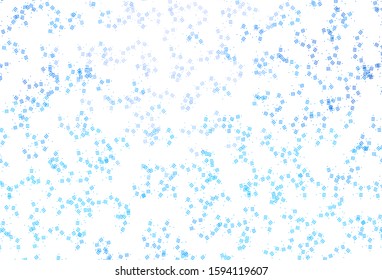Light BLUE vector background with straight lines, dots. Modern geometrical abstract illustration with Lines. Pattern for your busines websites.